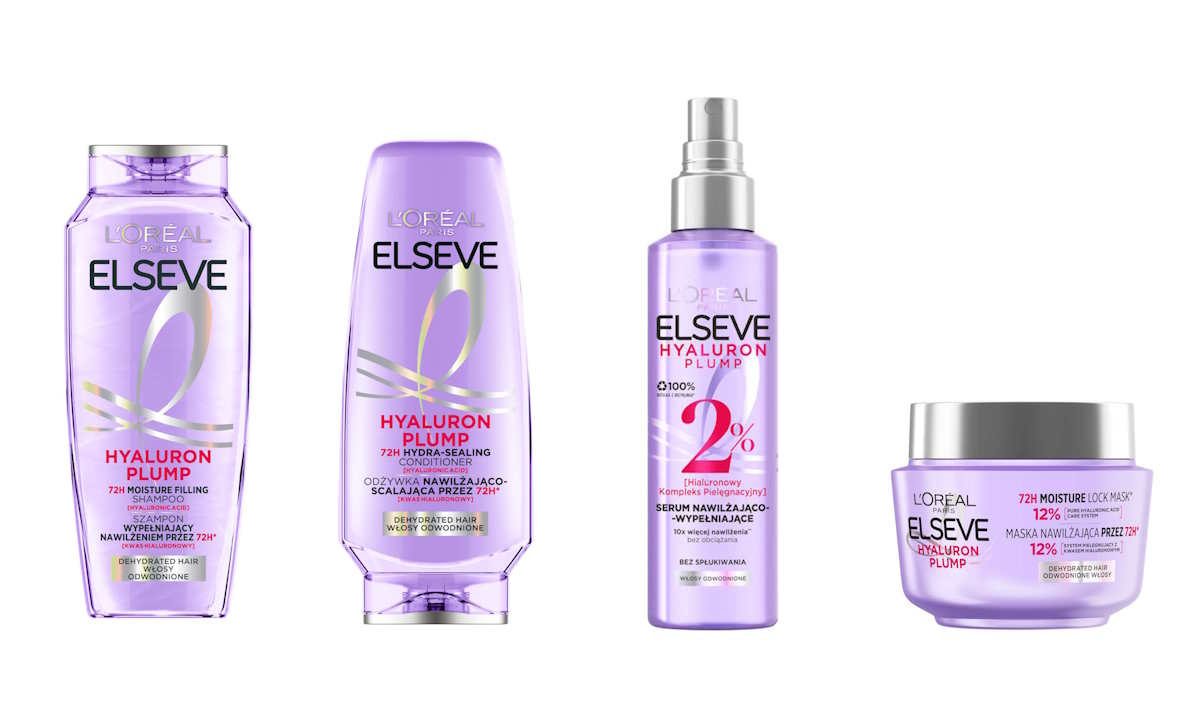 Kosmetyki L’Oréal Paris Elseve z gamy Hyaluron Plump.