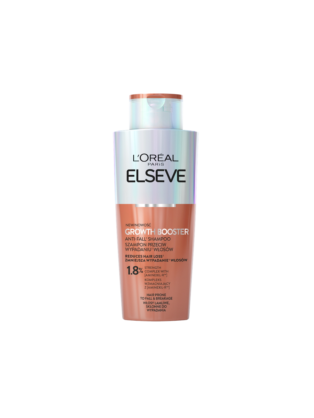 L’Oréal Paris Elseve Growth Booster szampon przeciw wypadaniu włosów.