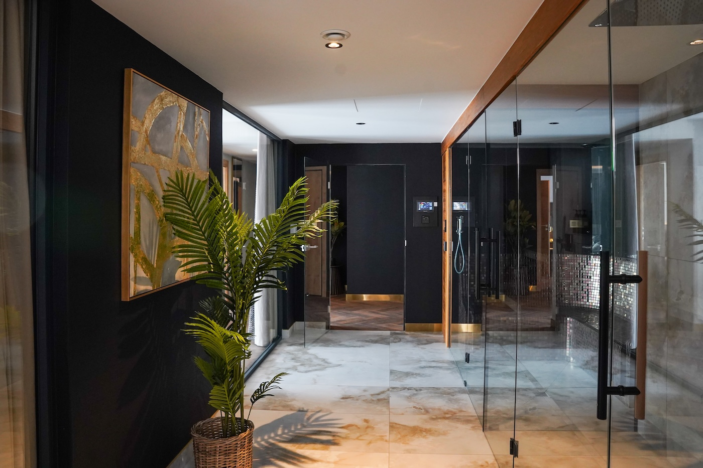 Strefa wellness w Apartamencie Króla Sielaw.