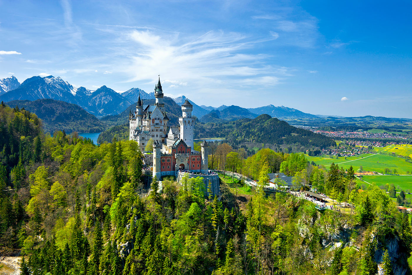 Zamek Neuschwanstein w Schwangau.