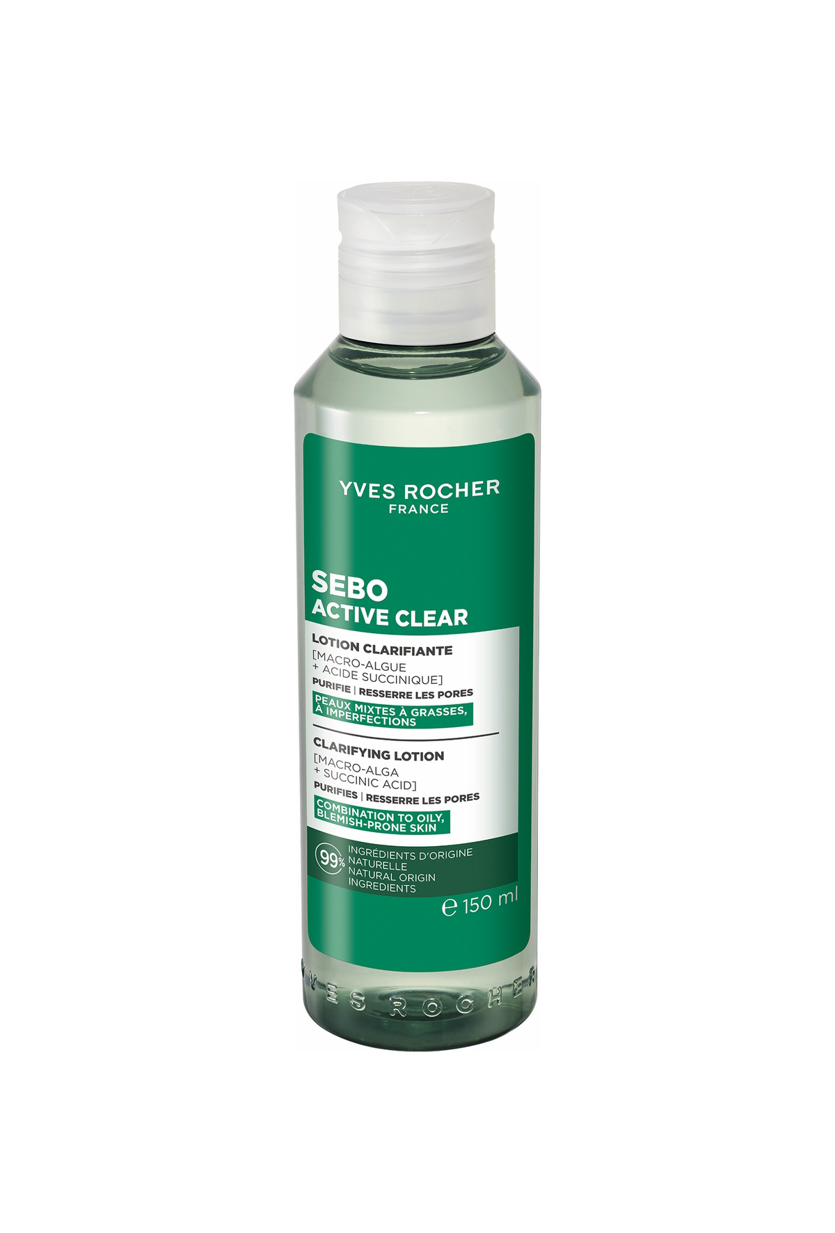 Oczyszczający tonik z linii Sebo Active Clear marki Yves Rocher.
