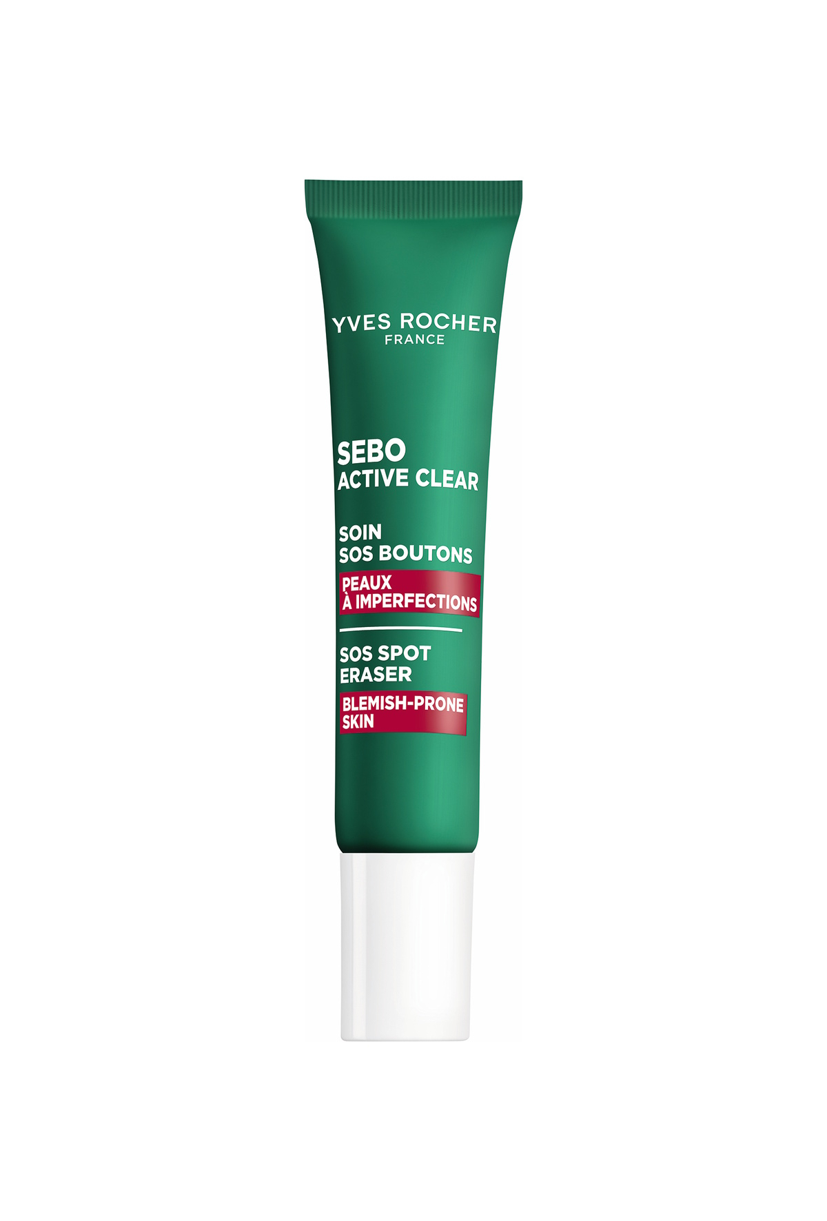 Punktowy żel SOS z linii Sebo Active Clear marki Yves Rocher.