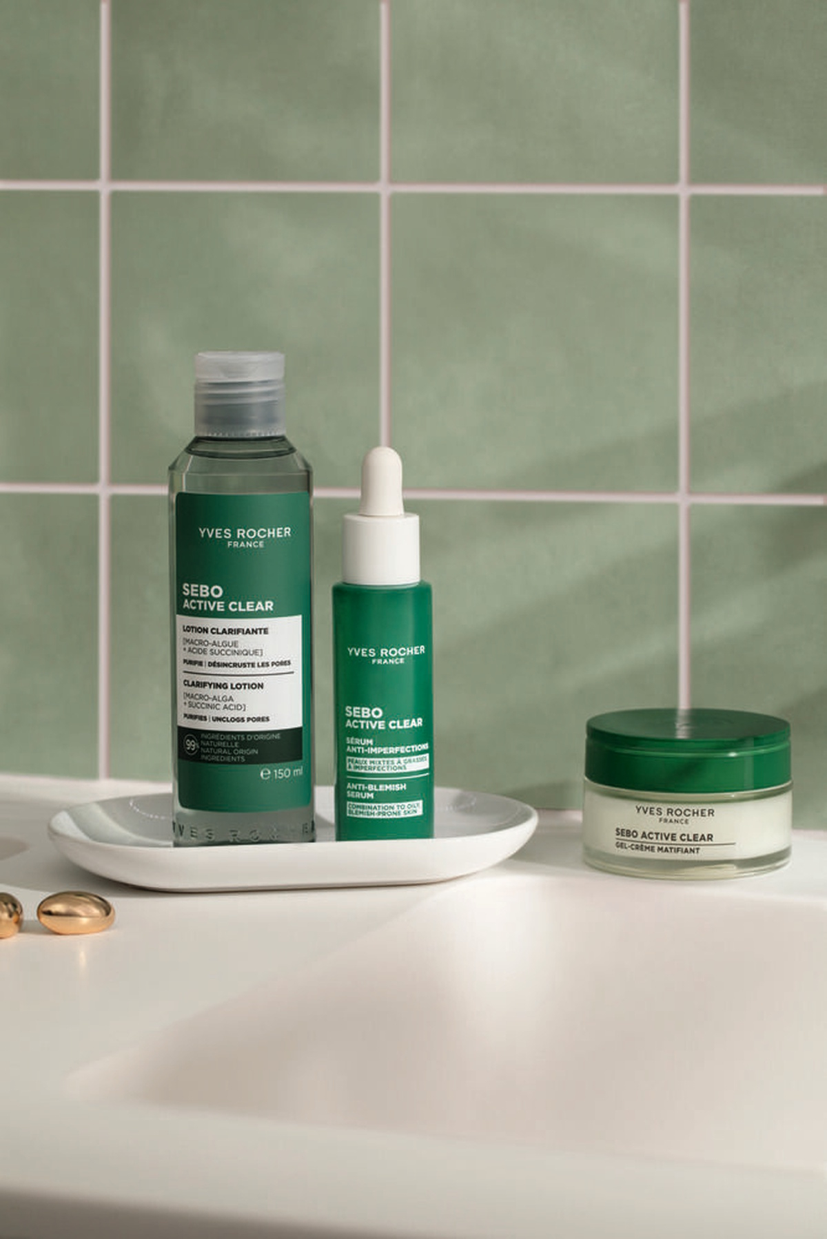 Kosmetyki z linii Sebo Active Clear marki Yves Rocher.