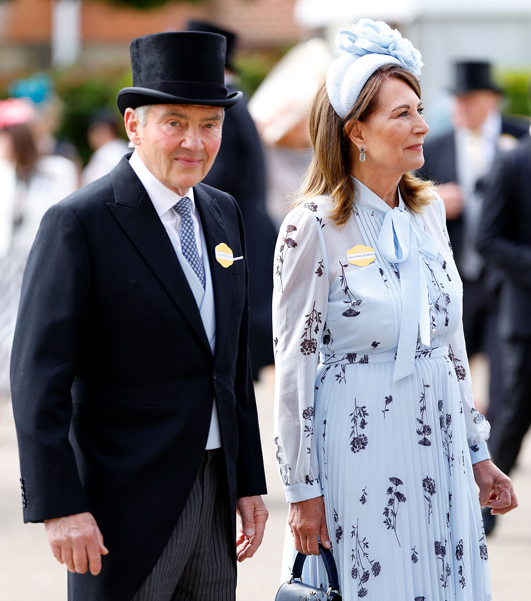 Michael Middleton, ojciec księżnej Kate, z żoną Carole Middleton. (Fot. Max Mumby/Indigo/Getty Images)