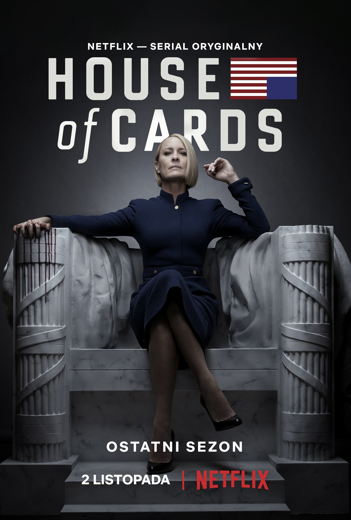 Plakat ostatniego sezonu House of Cards
