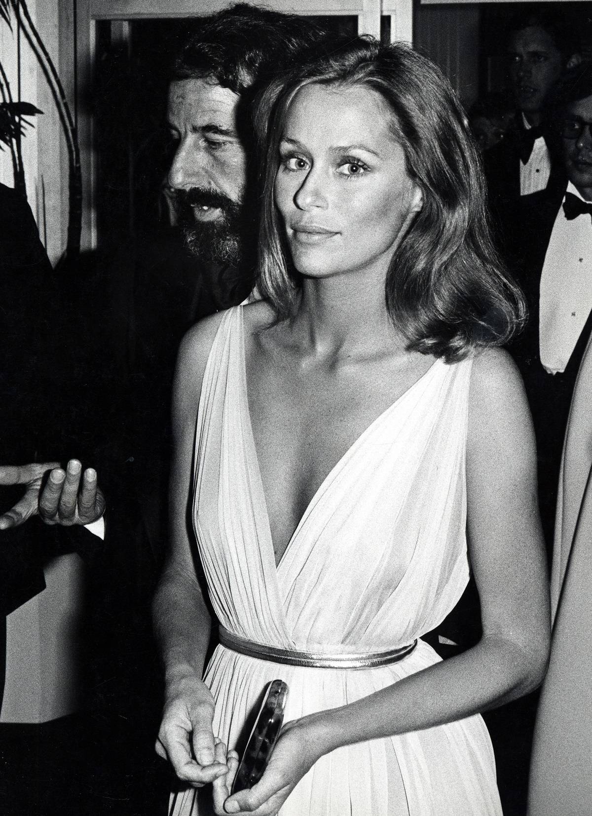 Lauren Hutton na rozdaniu Oscarów, 1975 rok