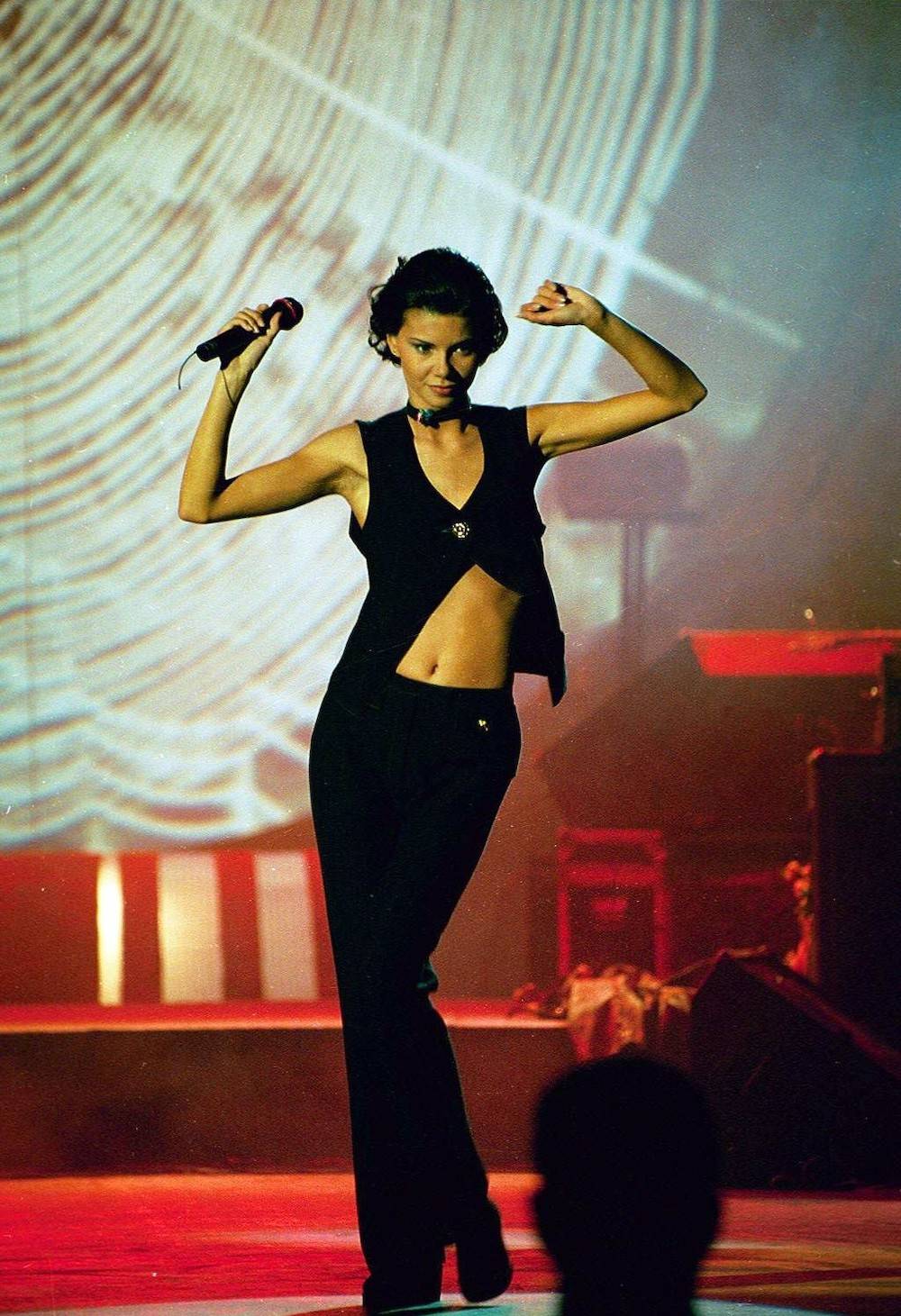 Na festiwalu w Sopocie w 1995 roku (Fot. Andrzej Iwanczuk/REPORTER/EastNews)