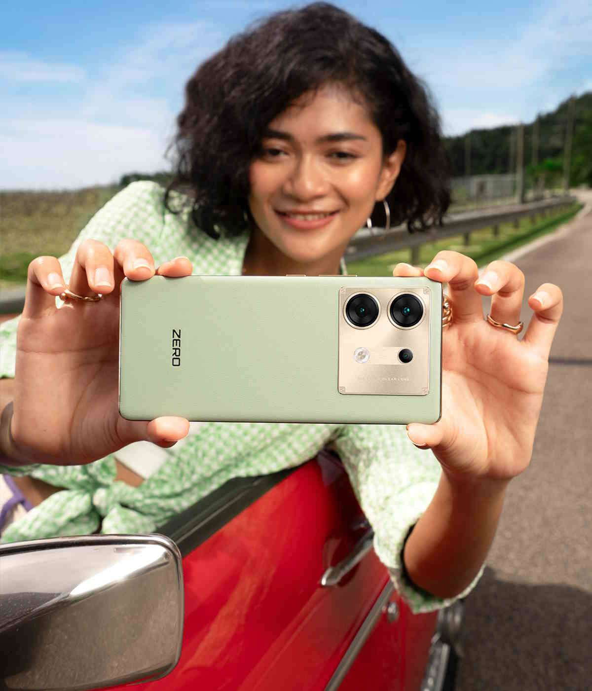 Możliwości smartfona Zero 30 5G marki Infinix. Model Zero 30 5G marki Infinix ma przednią kamerę o rozdzielczości 50 Mpx z podwójną lampą błyskową, która obsługuje nagrywanie wideo 4K.