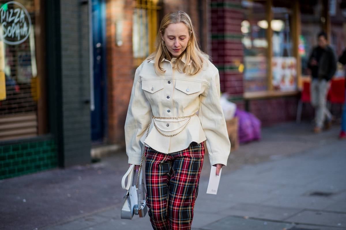 Alice Zielasko podczas tygodnia mody w Londynie