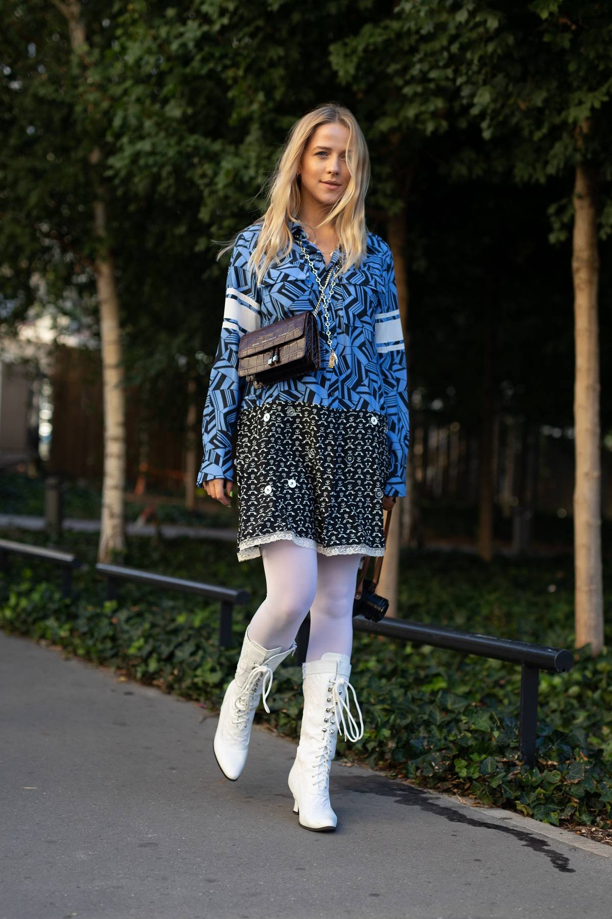 Jessica Mercedes Kirschner podczas tygodnia mody w Paryżu