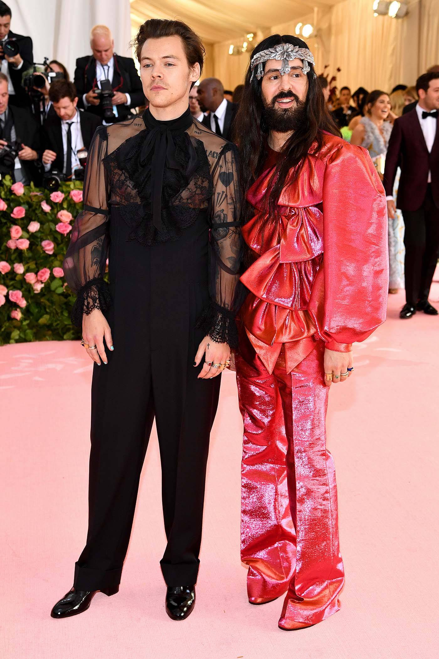 Harry Styles i Alessandro Michele na MET Gali w 2019 roku / Fot. Dimitrios Kambouris / Staff, Getty Images