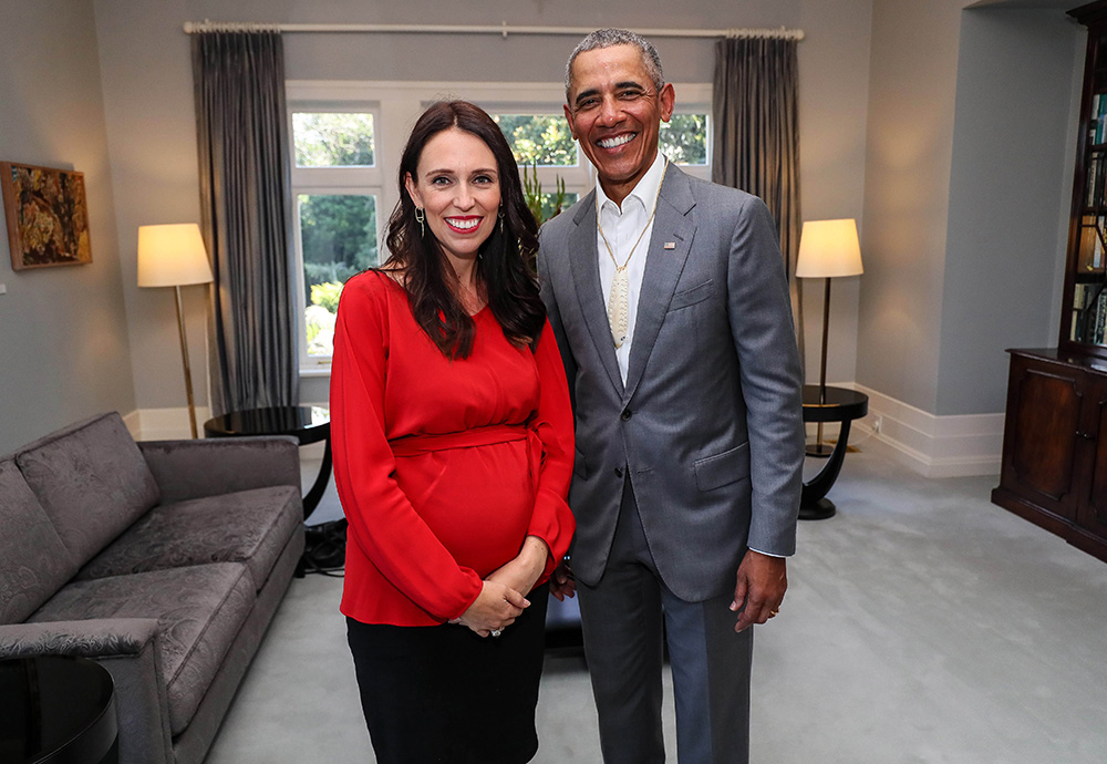 Jacinda Ardern i Barack Obama (Fot. Pool, Getty Images)