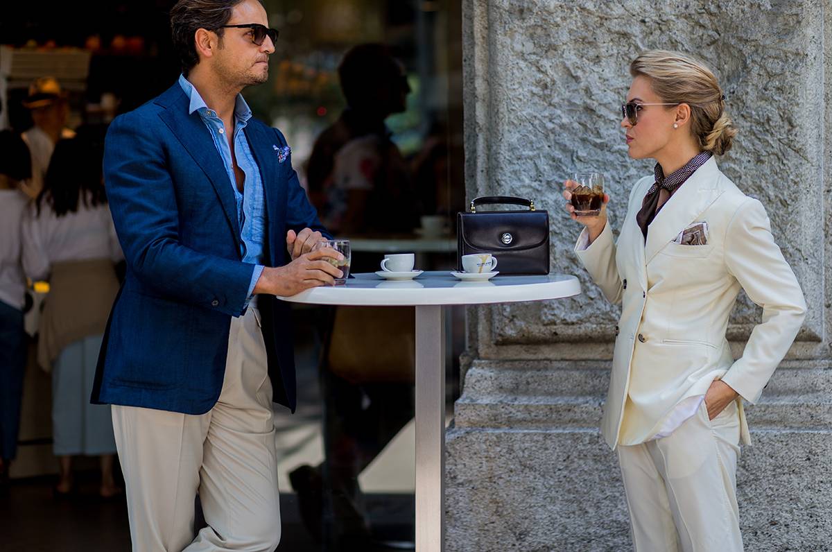 Street style podczas tygodnia mody w Mediolanie (Fot. Christian Vierig/Getty Images)