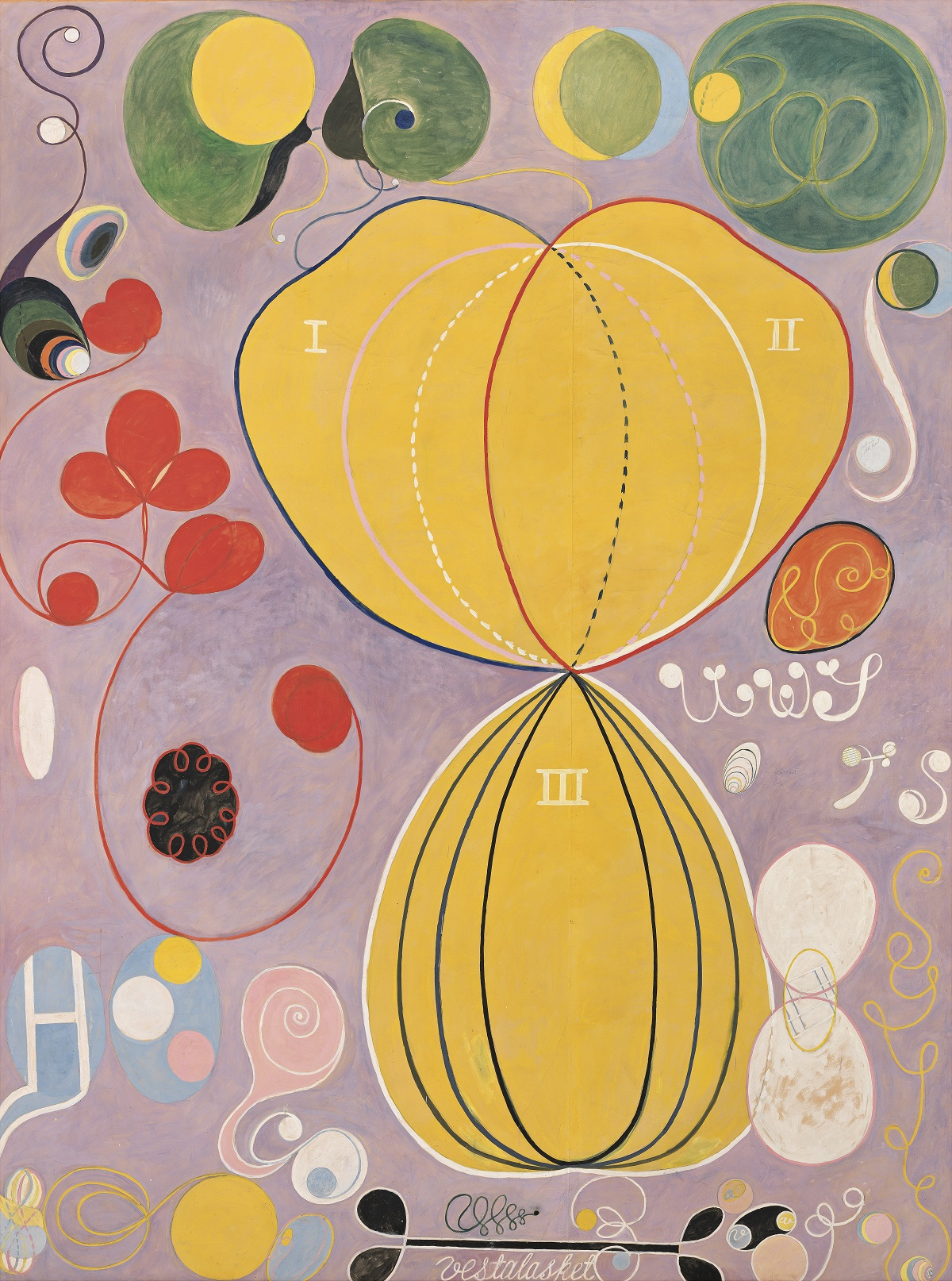 Hilma af Klint, Group IV, The Ten Largest, No. 7, Adulthood (Grupp IV, De tio största, nr 7, Mannaåldern), 1907