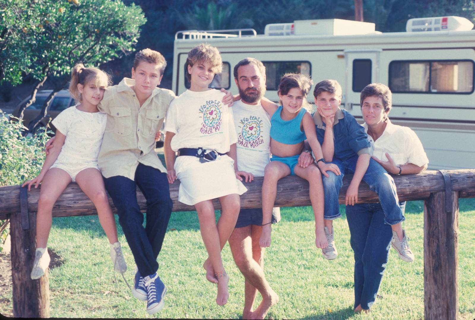 Rodzina Phoenixów w Los Angeles, 1986 rok (Fot. Dianna Whitley / Getty Images)