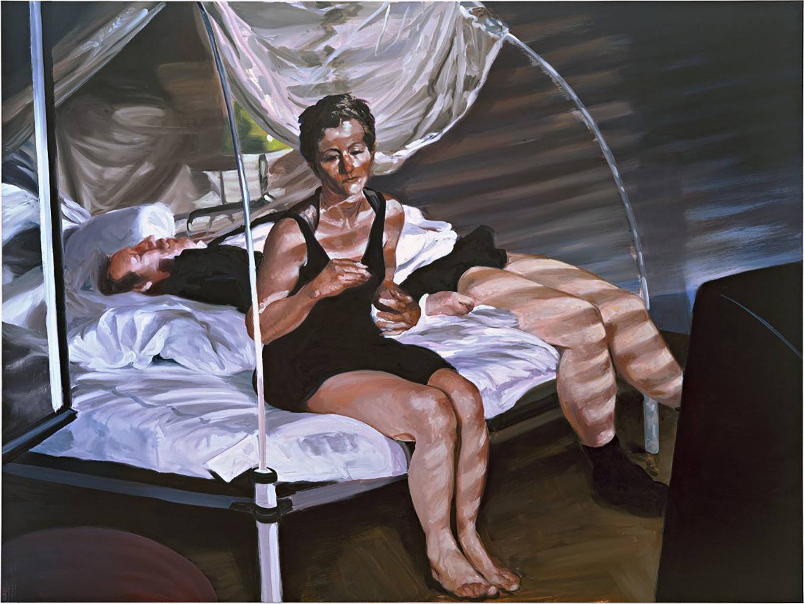 Eric Fischl The Krefeld Project: The Bedroom. Scene 1, 2002 (Fot. The ALBERTINA Museum, Vienna – The JABLONKA Collection © Eric Fischl / Bildrecht, Vienna, 2020)