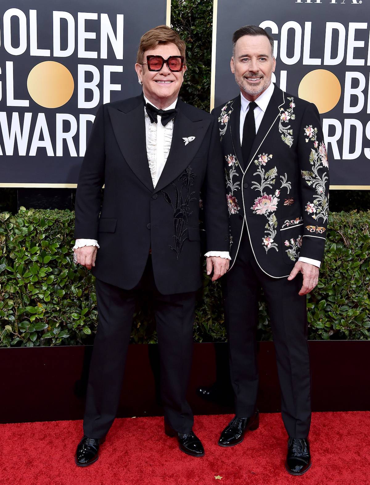 Elton John i David Furnish (Fot. Getty Images)