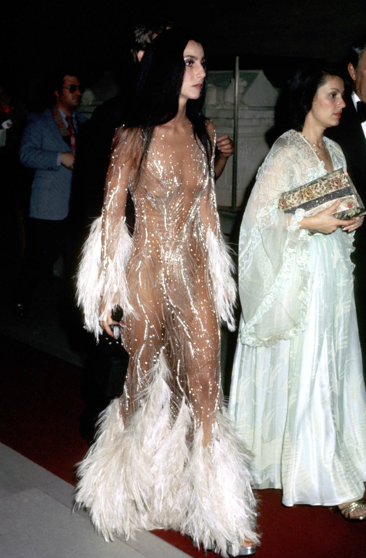 Cher na MET Gali w 1974 roku (Fot. Getty Images)