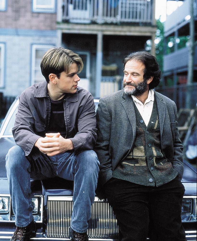 Matt Damon i Robin Williams w filmie Buntownik z wyboru (Fot. East News)