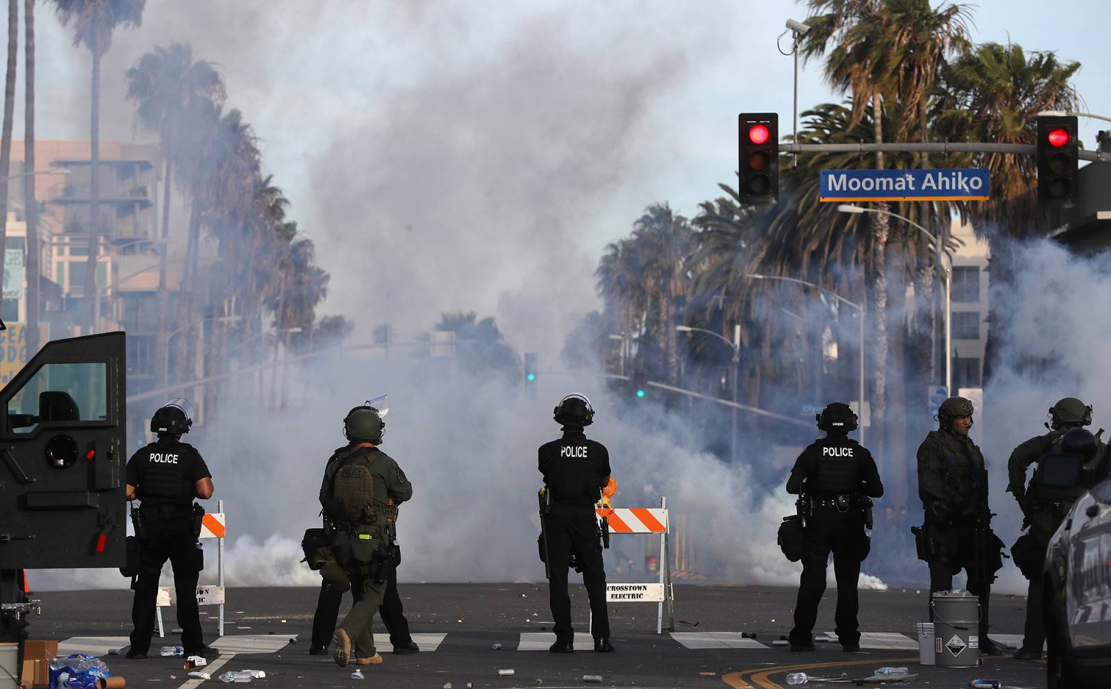 Protesty w Los Angeles (Fot. Mario Tama/Getty Images)