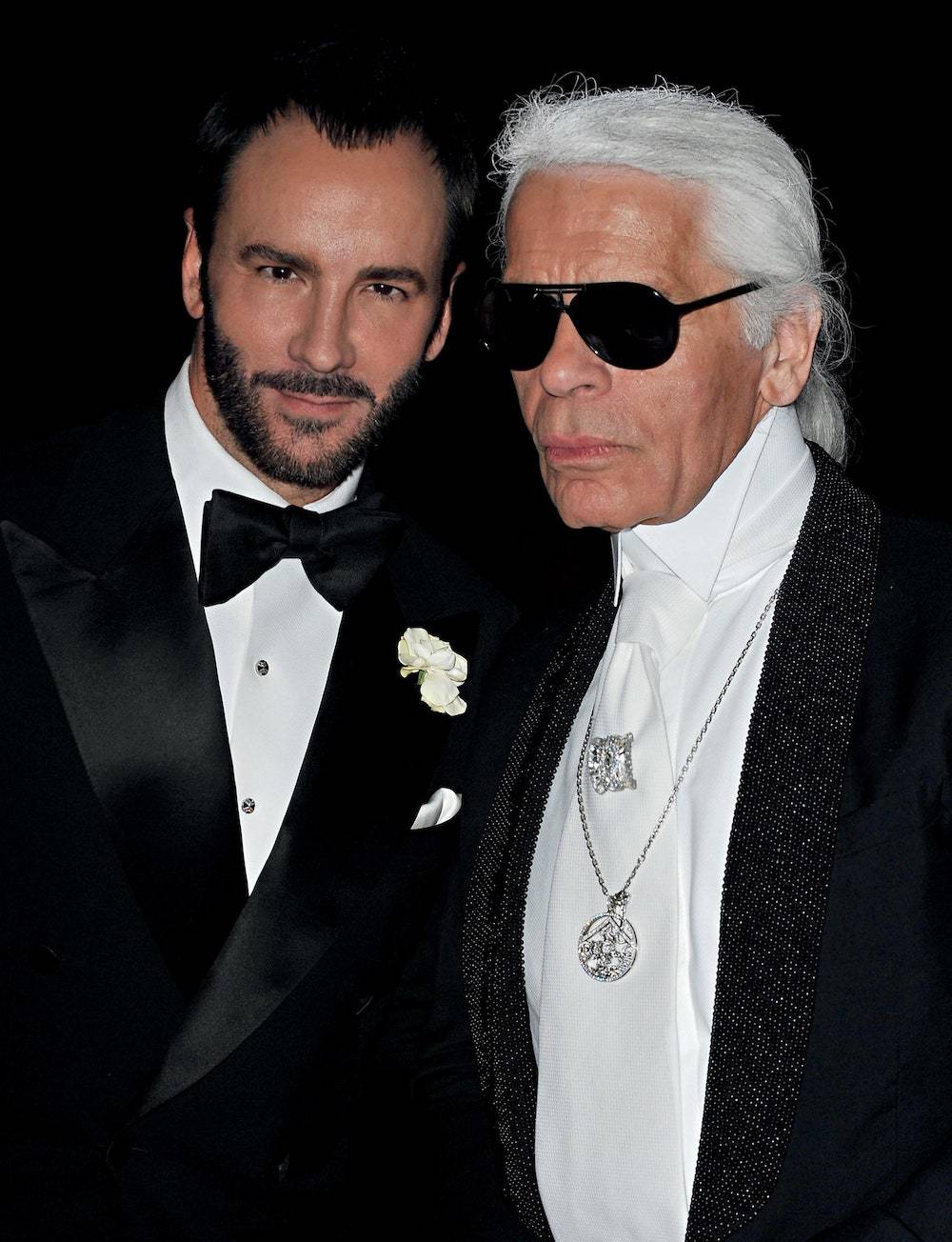 Tom Ford i Karl Lagerfeld (Fot. Getty Images)