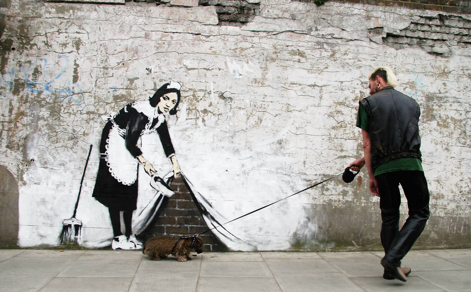 Mural Banksyego (Fot. Dave Etheridge-Barnes/Getty Images)