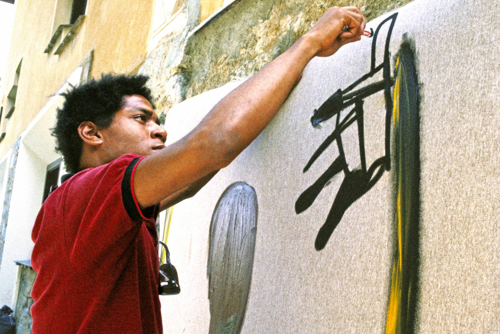 Jean-Michel Basquiat / (Fot. Lee Jaffe/Getty Images)