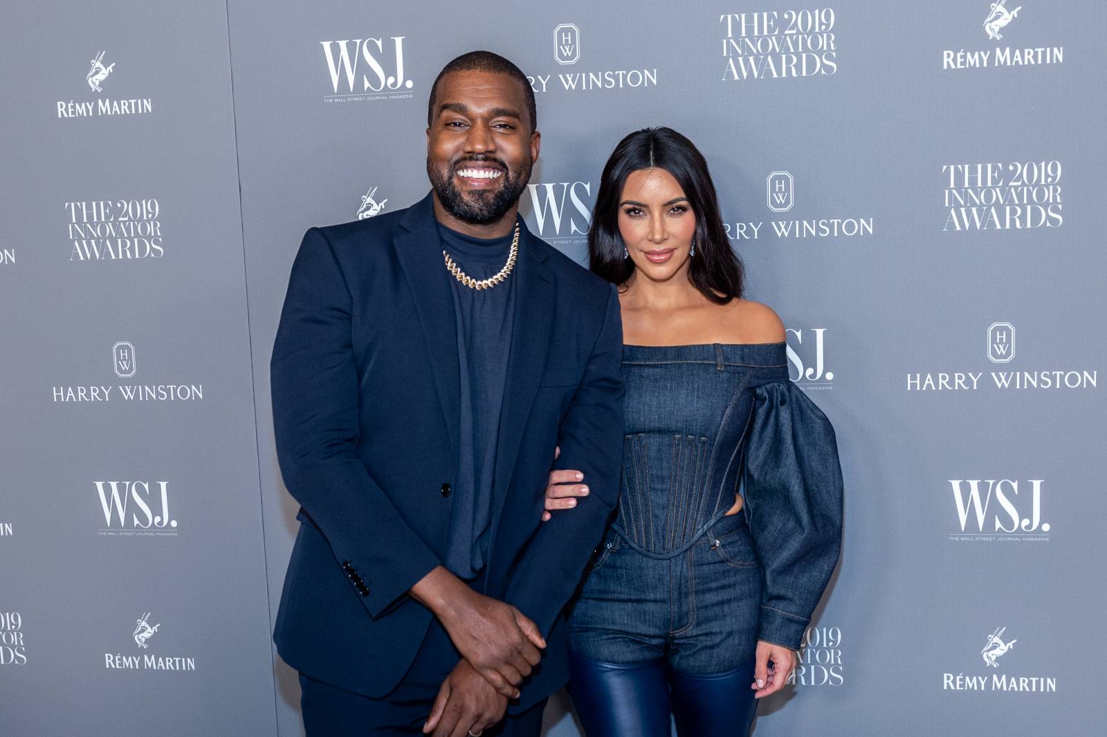 Kanye West i Kim Kardashian West / (Fot. Mark Sagliocco/WireImage)