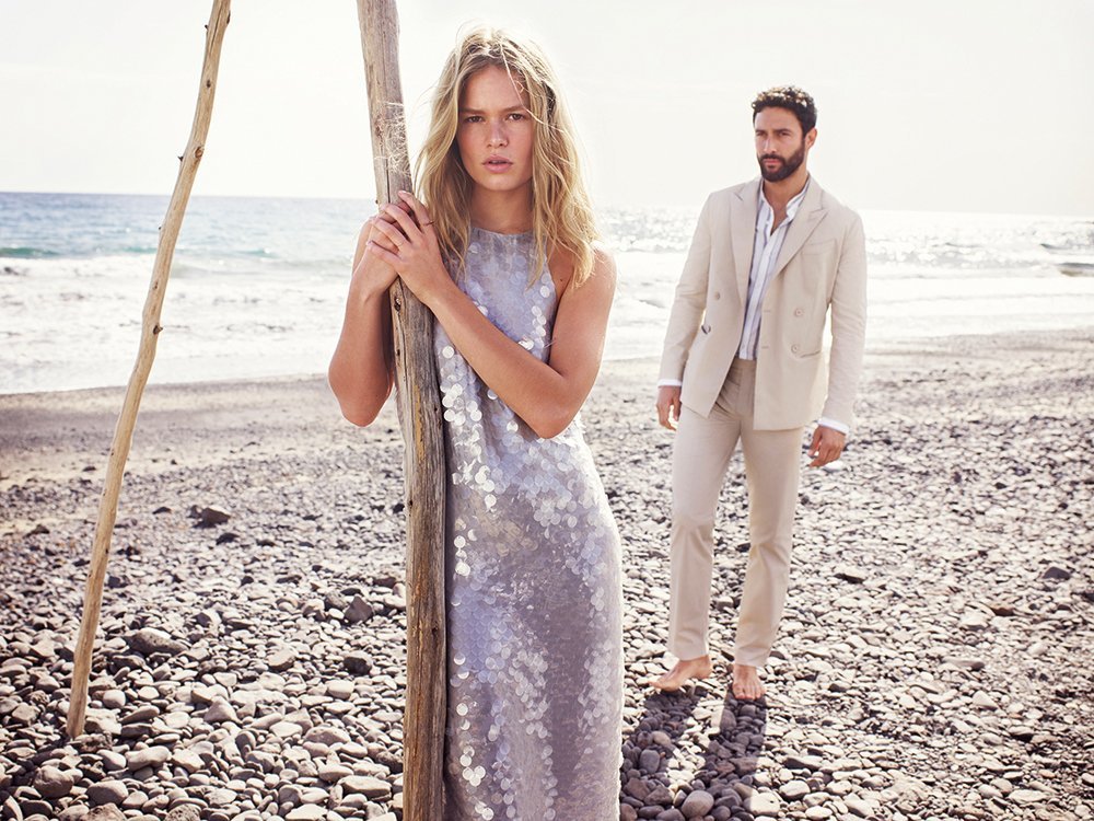 Anna Ewers i Noah Mills w kampanii Mango wiosna-lato 2018