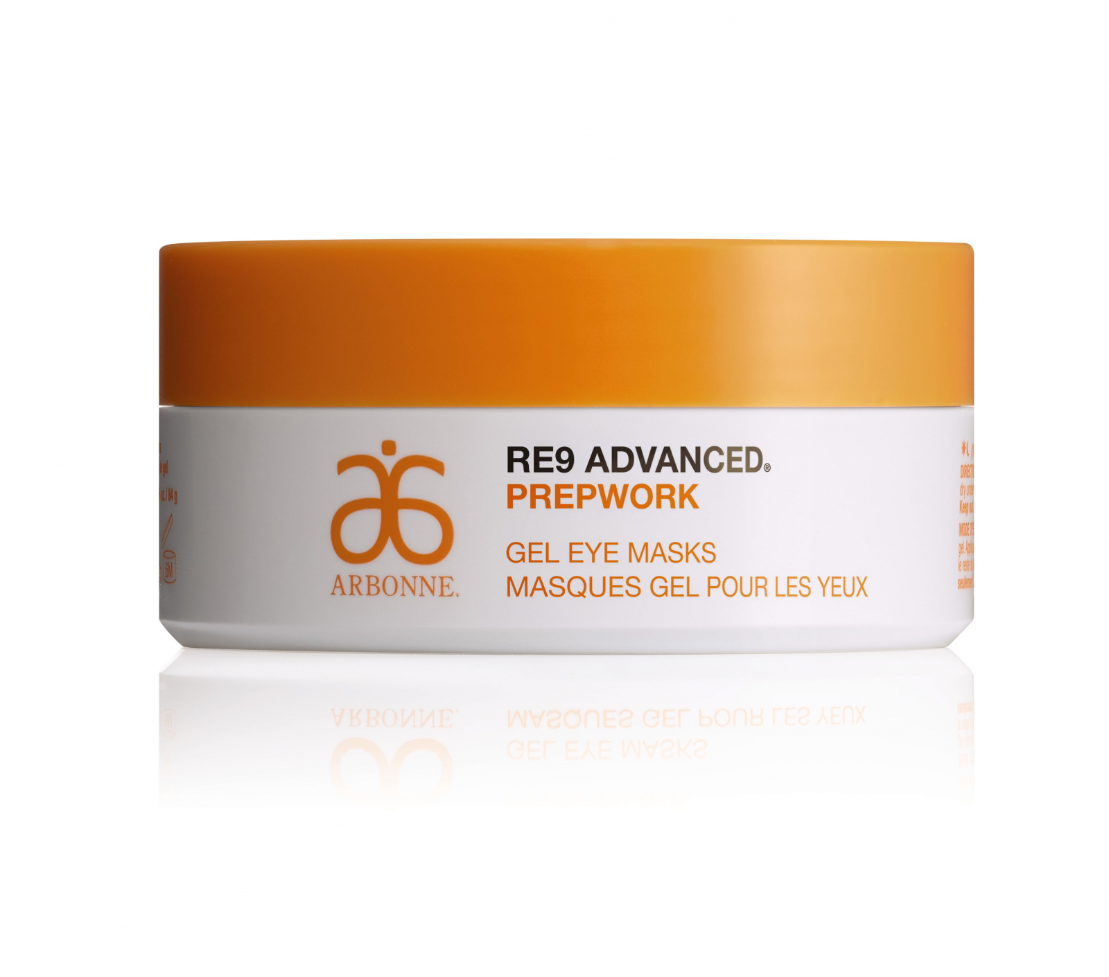 Arbonne, żelowe maseczki pod oczy RE9 Advanced Prepwork 