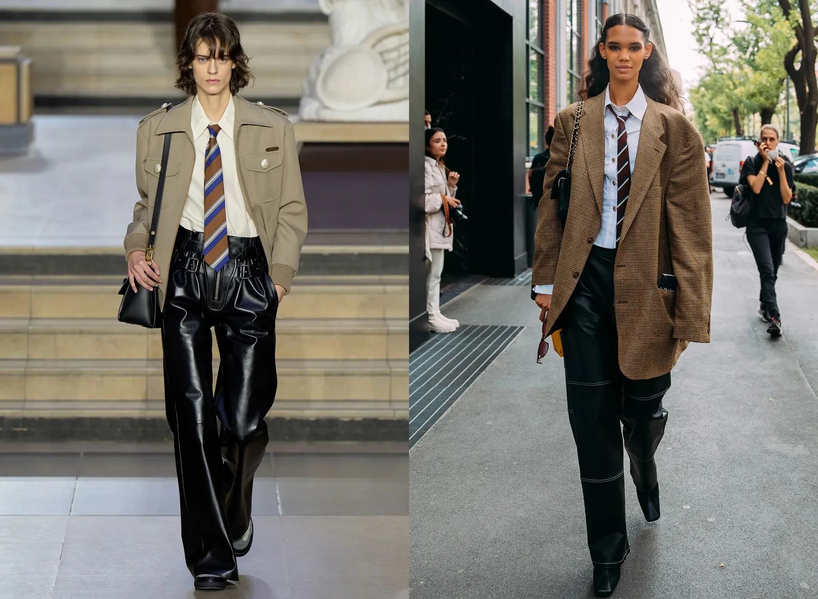 Louis Vuitton jesień-zima 2022, streetstyle w Mediolanie /(Fot. materiały prasowe, Acielle/ Style du Monde)