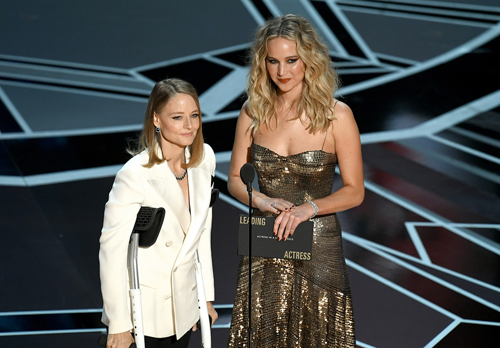 Jodie Foster i Jennifer Lawrence (Fot. Kevin Winter, Getty Images)