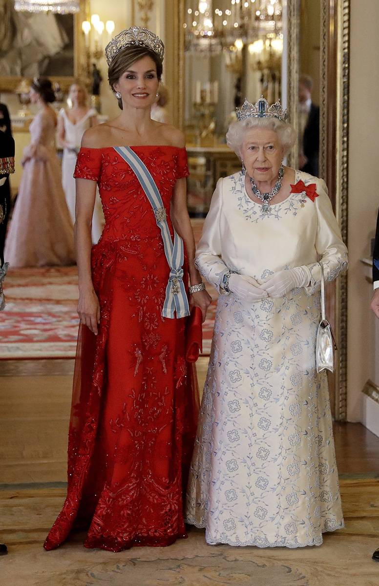 Królowa Letizia i królowa Elżbieta II