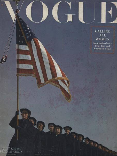 Amerykański „Voguea” z lipca 1943 roku