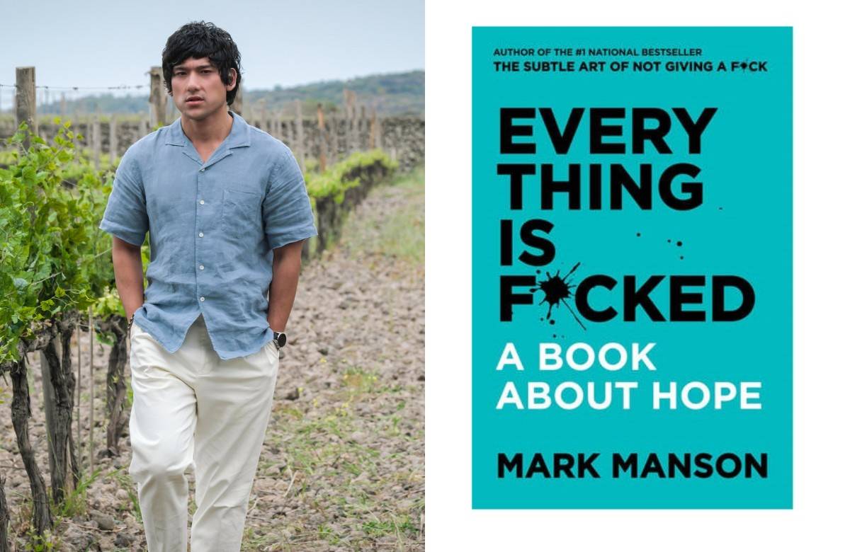 Will Sharpe jako Ethan Spiller, książka Everythink Is F*cked Up Marka Mansona (Fot. Materiały prasowe)