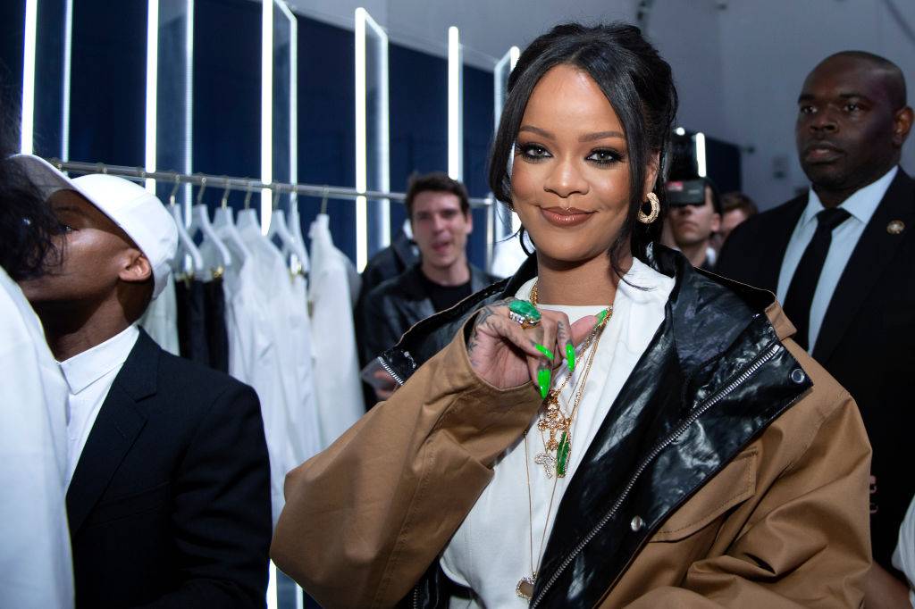 Rihanna na premierze kolekcji (Fot. Getty Images)
