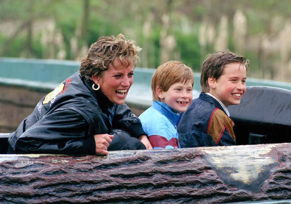 Z synami na początku lat 90. (Fot. Getty Images)