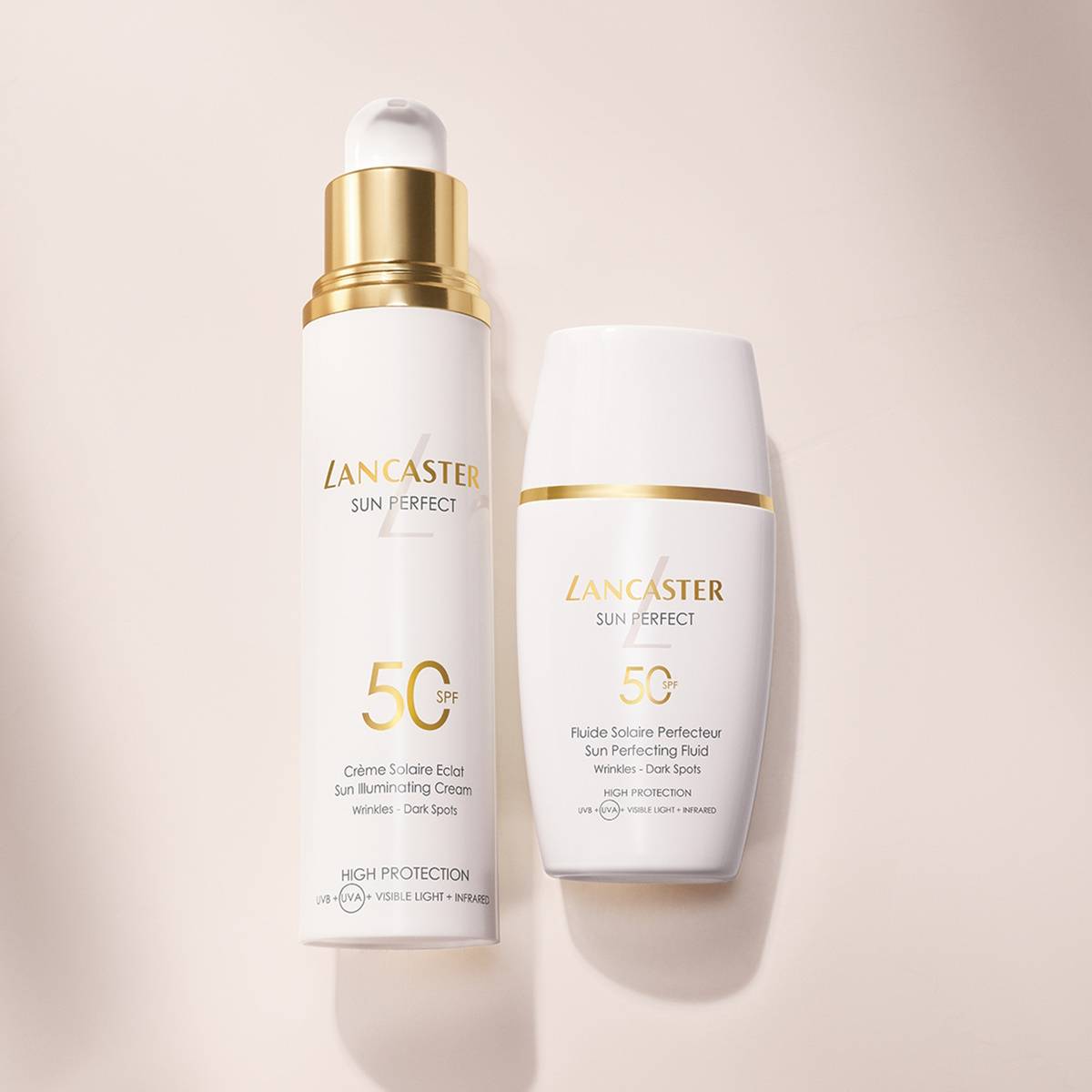 Sun Perfect od Lancaster: Nowe kremy i fluid do twarzy SPF 30 i SPF 50. Sun Perfect marki Lancaster to najbardziej zaawansowana linia produktów, które wszechstronną ochronę przeciwsłoneczną łączą z silnym działaniem anti-aging.