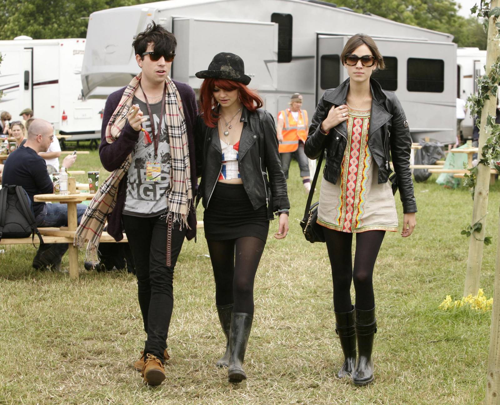 Alexa Chung na Glastonbury (Fot. Getty Images)