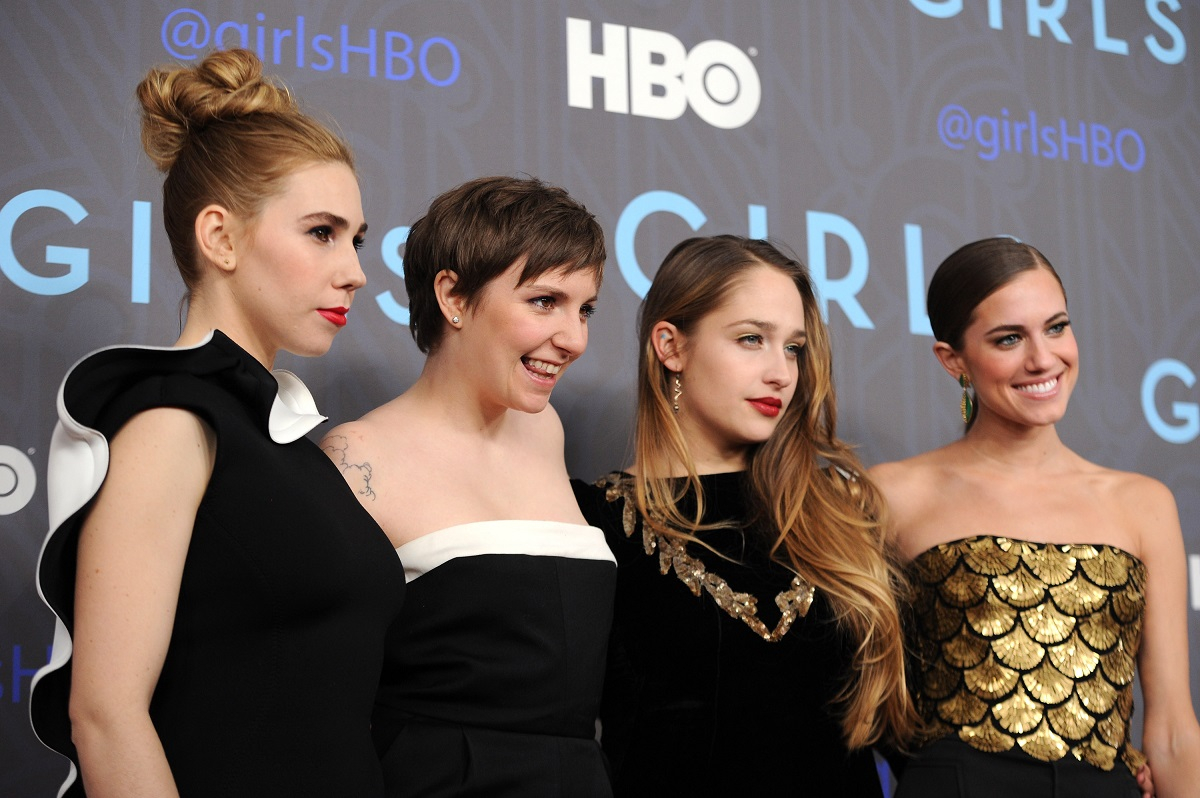 Zosia Mamet, Lena Dunham, Jemima Kirke i Allison Williams na premierze serialu Dziewczyny