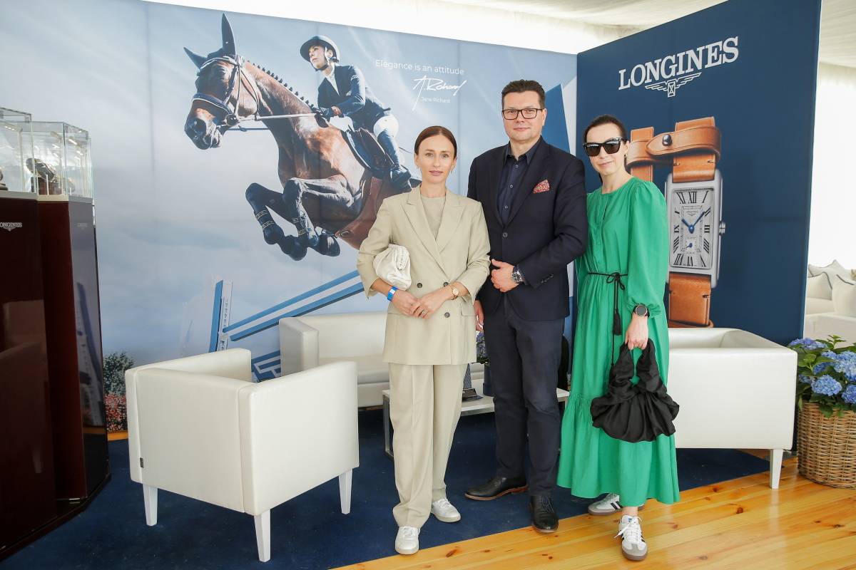 Katarzyna Sosińska, PR Manager Longines, Leszek Plich, Brand Director Longines i Dorota Kubańska, Vogue Polska/ Fot. Materiały prasowe