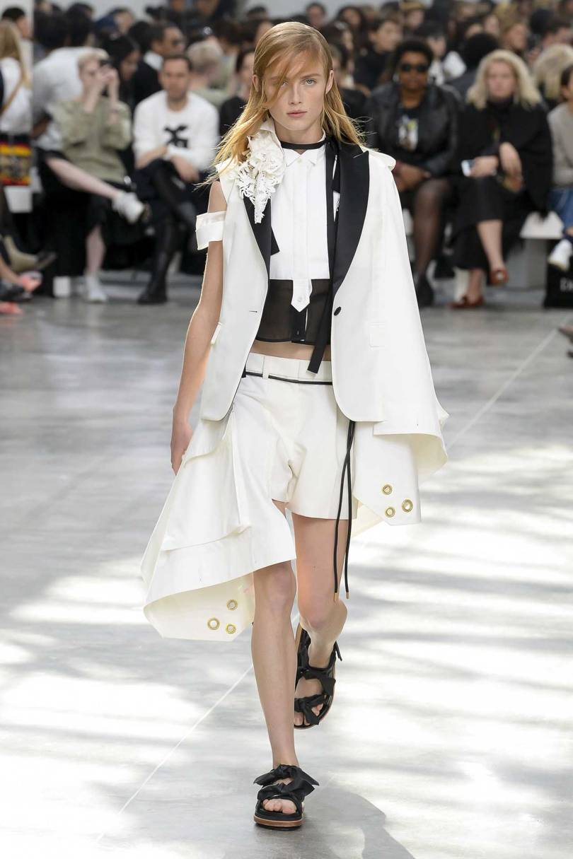 PoSacai by Chitose Abe, Spring/Summer 2019. Credit: MONICA FEUDI / INDIGITAL.TV