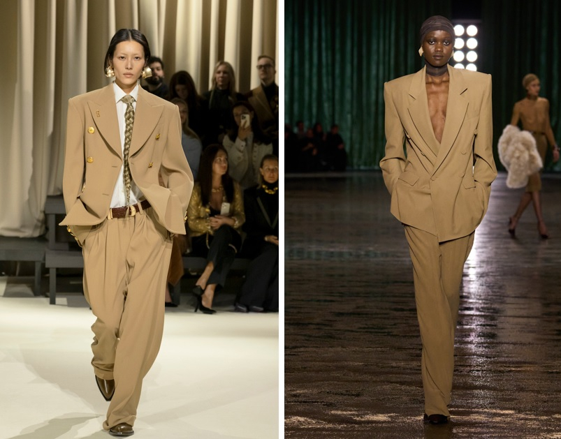 Schiaparelli, Saint Laurent / Fot. Spotlight. Launchmetrics