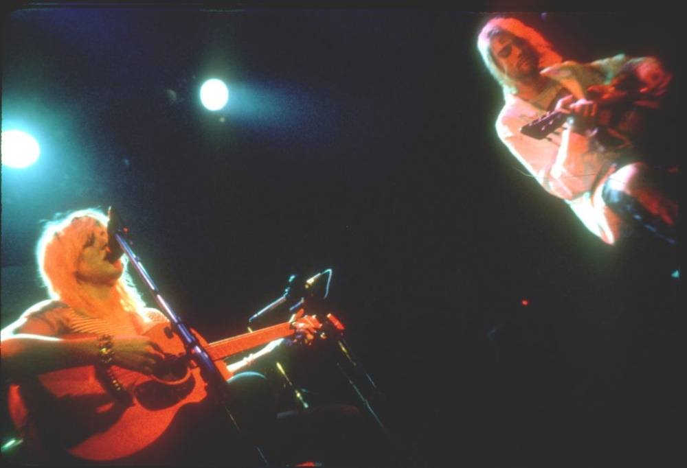 Kurt Cobain i Courtney Love w 1993 roku (Fot. Getty Images)