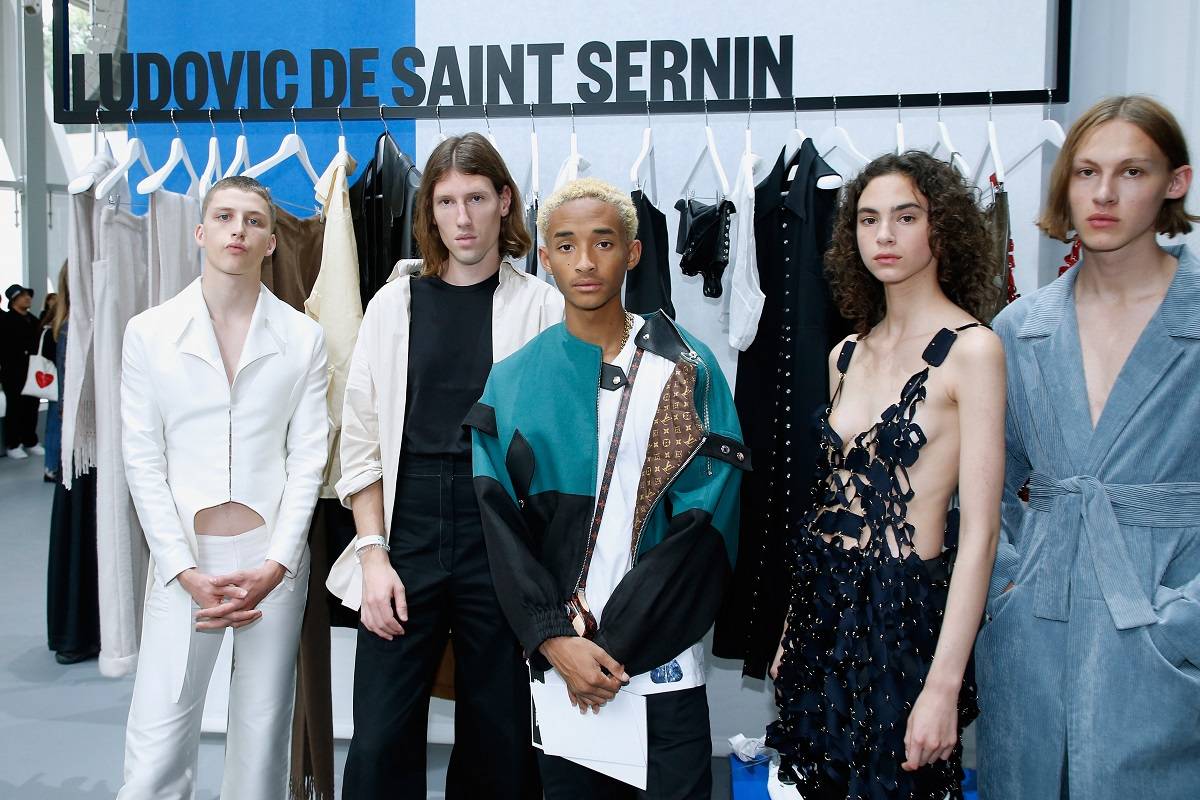 Ludovic de Saint Sernin i Jaden Smith podczas finału konkursu LVMH Prize 2018