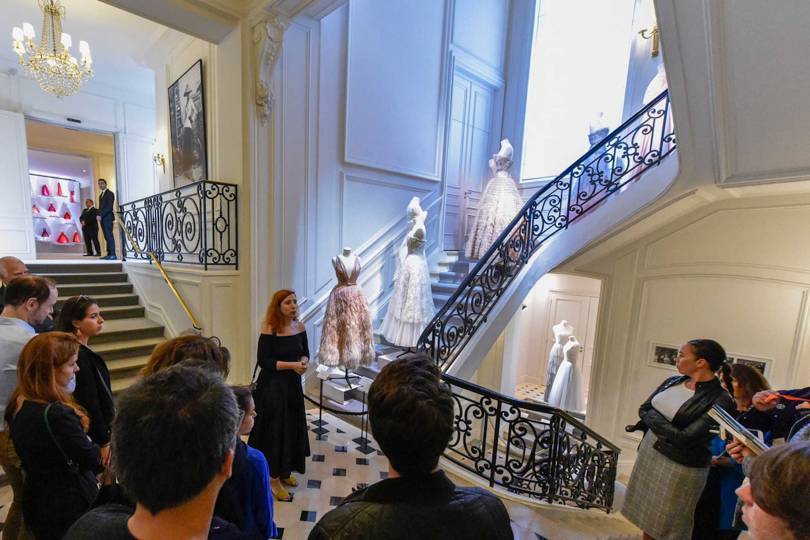 During the Journées Particulières LVMH 2018, members of the public were invited inside the fabled Maison Christian Dior in Paris and given a behind-the-scenes tour of its collections and presentations by its handworkers. Credit: SEBASTIEN GRACCO DE LAY / DIOR