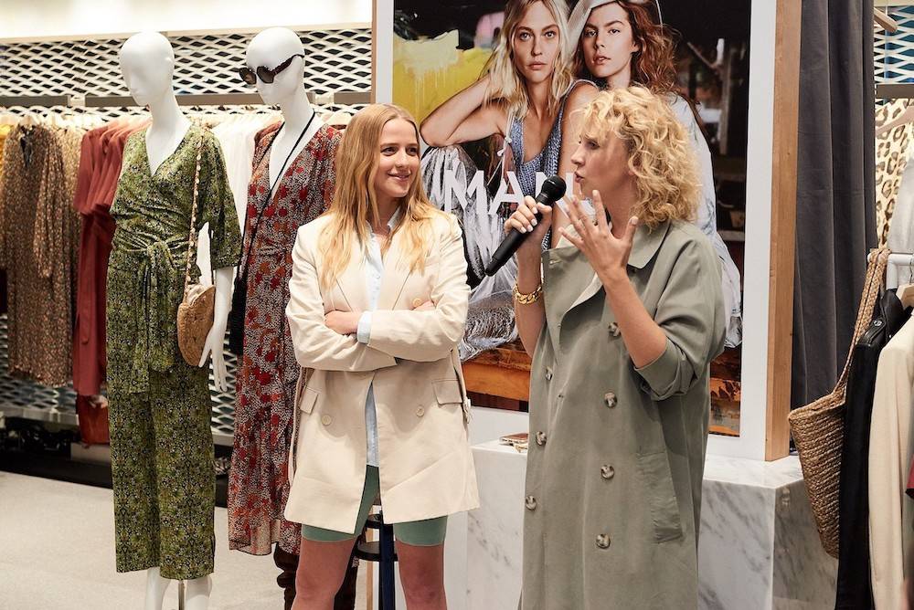 Jessica Mercedes Kirschner i Karolina Gruszecka podzczas #MangoFashionTalks (Fot. materiały prasowe)