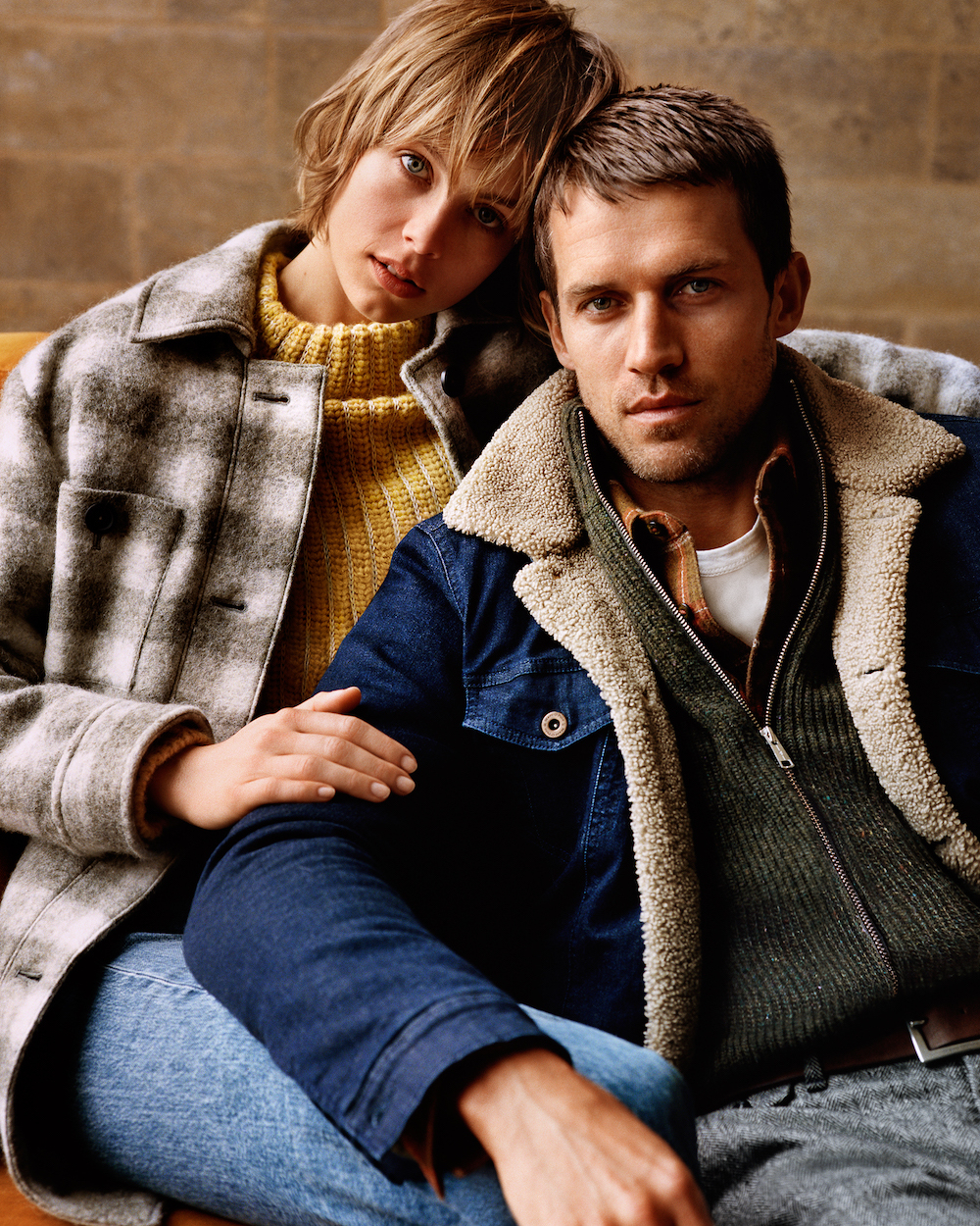 Edie Campbell i Andrew Cooper w kampanii Marc OPolo (Fot. materiały prasowe)