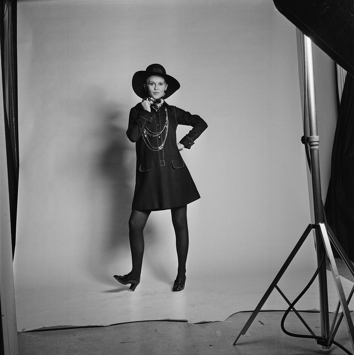 Modelka w sukience Mary Quant, 1969 rok