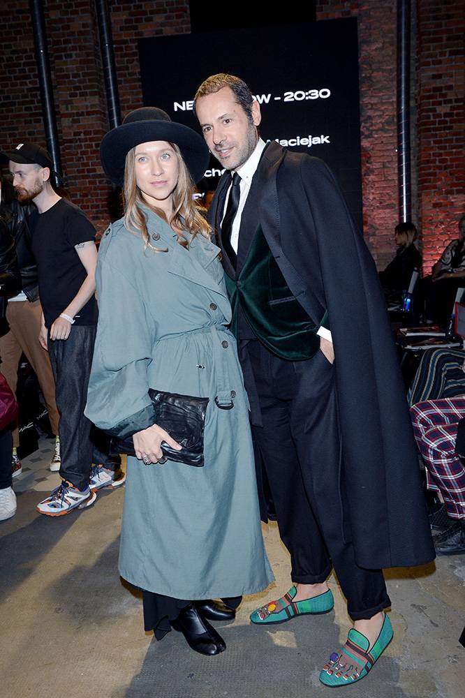 Olga Kurochkina i Massimiliano Giornetti podczas KTW Fashion Week 2019 (Fot. Lukasz Kalinowski/East News)